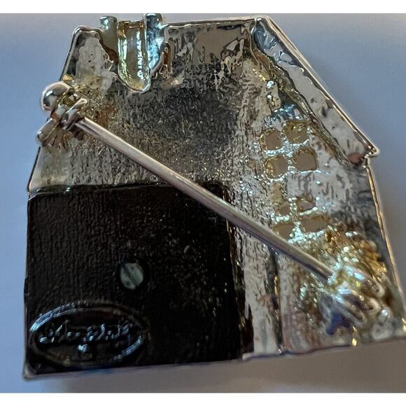 Pin Dan craft Gold Tone House Roof Windows Door Safety Pin 1.25 x 1.25 Inches - Picture 5 of 6